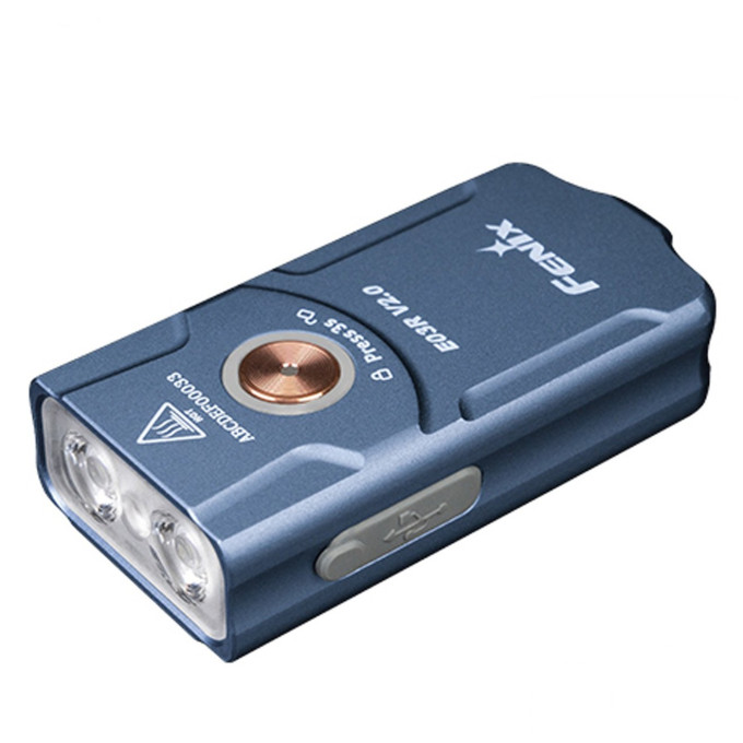 Фонарь-брелок FENIX E03R EDC V2,0 Blue E03RV20BL